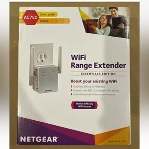 NETGEAR N300 WiFi Range Extender Up To 750 MBPS White Wireless - EX3700-100NAS